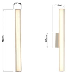 LED осветление за баня за огледало LINEA LED/8W/230V 3000/4000/6000K IP44 45 cm матов хром