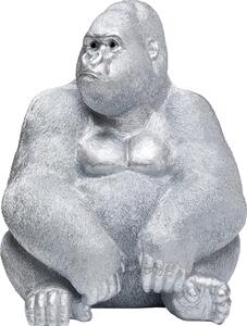 Деко фигура Monkey Gorilla Side XL Silver Matt