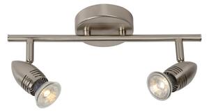 Lucide 13955/10/12 - LED Точково осветително тяло CARO-LED 2xGU10/5W/230V хром