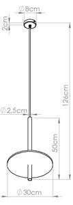 Sollux SL.1880 - Подвесен полилей на кабел FELTRO 1xG9/8W/230V черно/жълто