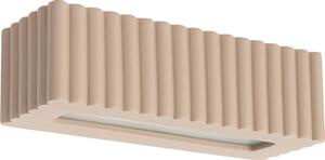 Sollux SL.1887 - Стенно осветително тяло RIGATA 1xE27/15W/230V керамика/таупе
