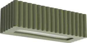 Sollux SL.1888 - Стенно осветително тяло RIGATA 1xE27/15W/230V керамика/зелена
