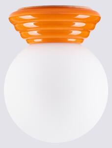 Sollux SL.1899 - Плафон за баня ZORI 1xG9/8W/230V, Ø 12 см, IP44, оранжев