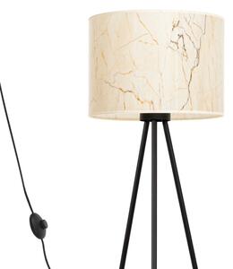 Sollux SL.1854 - Подова лампа NEVIA 1xE27/15W/230V мрамор/бежова
