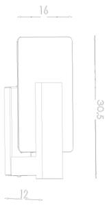 Sollux SL.1092 - Аплик LAPPO 1xE14/10W/230V бял