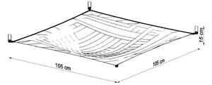 Sollux SL.0738 - LED таванен плафон LUNA 4xG13/8,5W/230V 105x105 cm бял