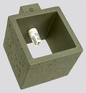 Sollux SL.1843 - Стенно точково осветително тяло QUAD 1xG9/8W/230V бетон/зелено