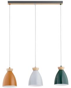 Полилей на кабел GALIA 3xE27/15W/230V пъстроцветен