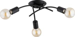 Плафонен полилей TORIZO 3xE27/15W/230V, черен