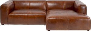 Ъглов диван Cubetto Leather Brown