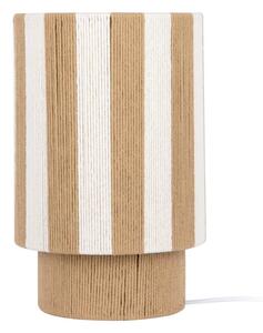 Бяла/в естествен цвят въжена настолна лампа (височина 35 cm) Vienna Stripes – Leitmotiv