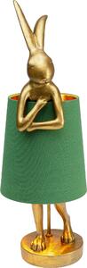 Настолна лампа Animal Rabbit Gold/Green 68cm