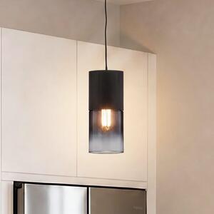 Trio Lighting Висяща лампа Robin за DUOline, черно/димово сиво, Затъмняване, Черен, Дневна/трапезария, Метал, Модерен