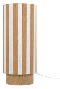Бяла/в естествен цвят въжена настолна лампа (височина 58 cm) Vienna Stripes – Leitmotiv