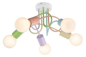 Rabalux 6340 - Прикрепен полилей LINETT 5xE27/40W/230V