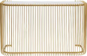 Конзола Wire Glass Marble Gold 142x89cm