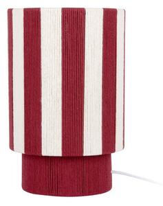 Червена/бяла въжена настолна лампа (височина 35 cm) Vienna Stripes – Leitmotiv