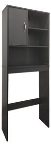 Шкаф за баня за пералня Tazien Тъмносив 60x24x168.5 см