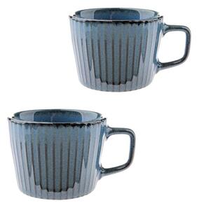 Сини керамични чаши в комплект 2 бр. за капучино 190 ml Tone – Dakls