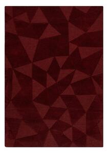 Ръчно изработен вълнен килим в цвят бордо 160x230 cm Shard Red – Flair Rugs