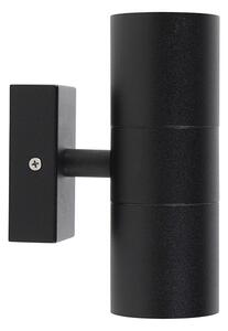 Комплект от 2 външни стенни лампи черни IP44 - Duo