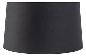 Абажур от памук черен 40/45/25 със златен интериор