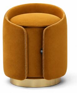Табуретка Barrel Luxe - Mustard