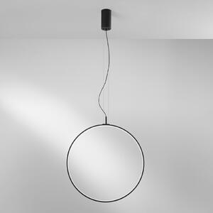 Luce Ambiente Design LED висяща лампа Toorx, черна, Ø 60 см, метал, CCT, Черен, Дневна/трапезария, Метал, Модерен