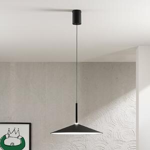 Luce Ambiente Design LED висяща лампа „Khan“, черна, Ø 48 см, метал, CCT, Черен, Дневна/трапезария, Метал, Модерен