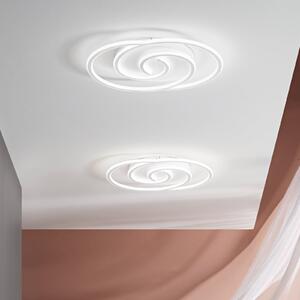 Luce Ambiente Design LED стенна лампа Cayman Ovale, бяла, височина 60 см, метал, CCT, Бял, Дневна/трапезария, Метал, Модерен