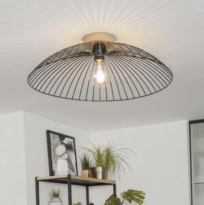 Brilagi - LED полилей за повърхностен монтаж CERIA WIRE 1xE27/40W/230V Ø 60 см черен/дъб