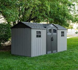 Градинска барака Lifetime Kentucky 206х427×265 см, 8.80 кв м, HDPE пластмаса