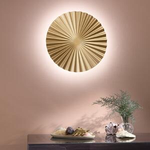 Luce Ambiente Design LED стенна лампа Anadara, златист цвят, Ø 50 см, метал, CCT, Злато / месинг, Дневна/трапезария, Алуминий