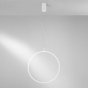 Luce Ambiente Design LED висяща лампа Toorx, бяла, Ø 60 см, метал, CCT, Бял, Дневна/трапезария, Метал, Модерен