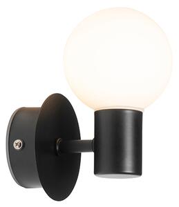 Модерна стенна лампа черна IP44 - Cederic Up