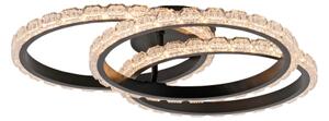 JUST LIGHT. 14734-18 - LED таванно осветително тяло GLITRA LED/37W/230V Ø 50 см черно