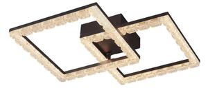 JUST LIGHT. 14732-18 - LED таванен плафон GLITRA LED/17,5W/230V черен