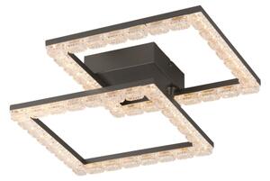 JUST LIGHT. 14732-18 - LED таванен плафон GLITRA LED/17,5W/230V черен