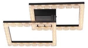 JUST LIGHT. 14732-18 - LED таванен плафон GLITRA LED/17,5W/230V черен