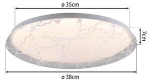 JUST LIGHT. 14008-16 - LED димируема таванна лампа ART PLAFO LED/20W/230V бяла + с дистанционно управление
