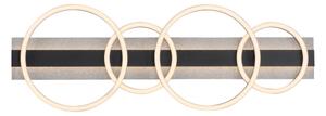 JUST LIGHT. 14426-21 - LED таванно осветително тяло CICHIO LED/37W/230V + LED/9,5W черно