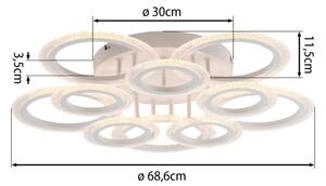 JUST LIGHT. 15268-16 - LED Таванно осветително тяло CRYSTALLO LED/48,5W/230V бяло