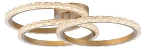 JUST LIGHT. 14734-60 - LED таванно осветително тяло GLITRA LED/37W/230V диаметър 50 см златист