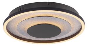 JUST LIGHT. 14409-21 - LED таванно осветително тяло GLITTY LED/22W/230V Ø 40 cm черно
