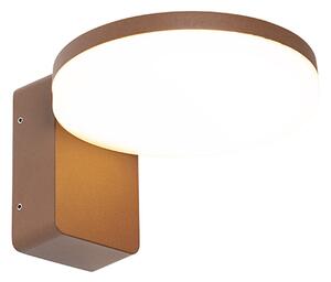 Модерна външна стенна лампа ръждиво кафява с LED IP54 - Esmee