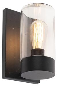 Смарт външна стенна лампа черна IP44 вкл. WiFi ST64 - Jarra