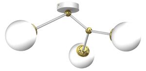 Повърхностен полилей JOY 3xE14/40W/230V бял/златист