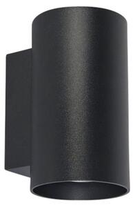 Интелигентна дизайнерска стенна лампа черна вкл. 2 Wifi GU10 - Sandy