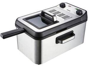 Фритюрник Finlux FDF-42L32SB, 4.2 л. вместимост, вграден таймер, емайлиран контейнер за мазнина, 1600W