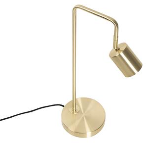 Модерна настолна лампа месинг регулируема - Java
